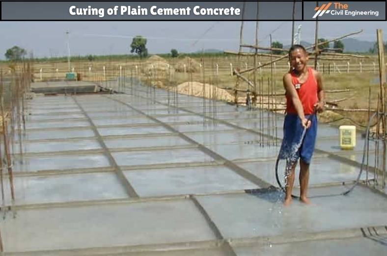 Curing of Plain Cement Concrete