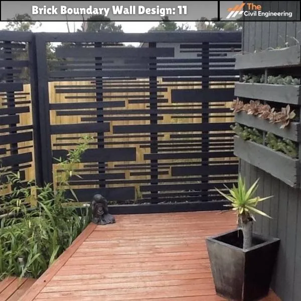 Wooden Boundary Wall