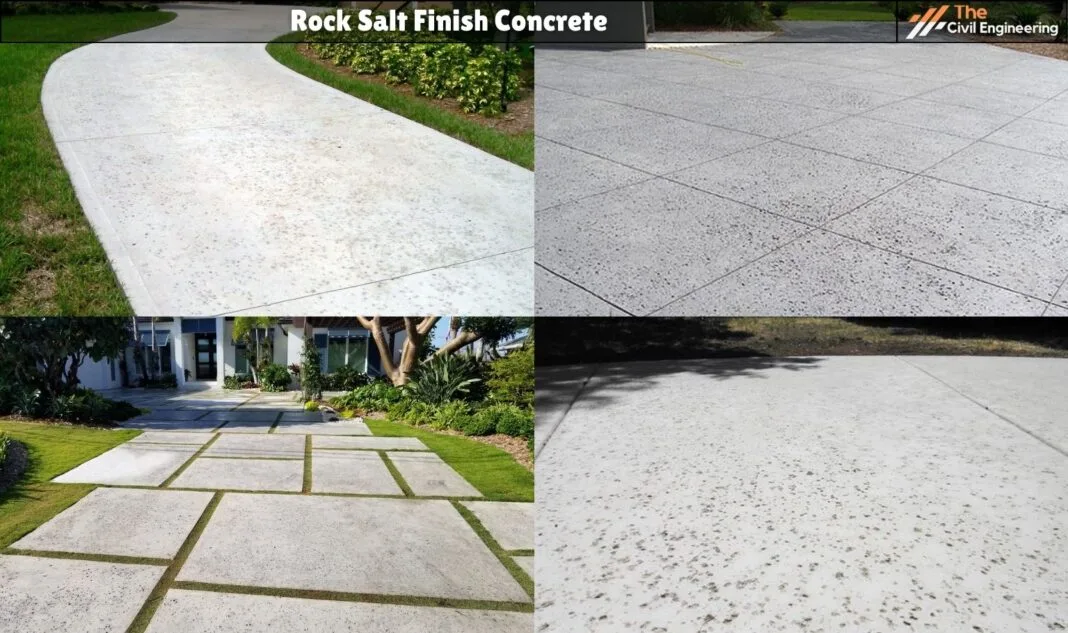Rock Salt Finish Concrete