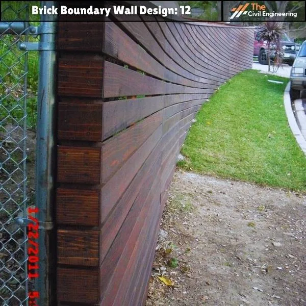 Wooden Boundary Wall