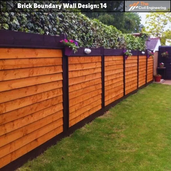 Wooden Boundary Wall