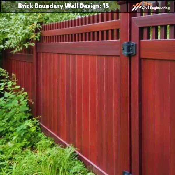 Wooden Boundary Wall