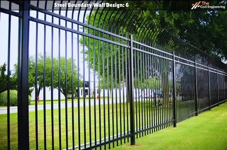 Steel Boundary Wall: 10 Stunning Designs, Key Details, and Standard Sizes