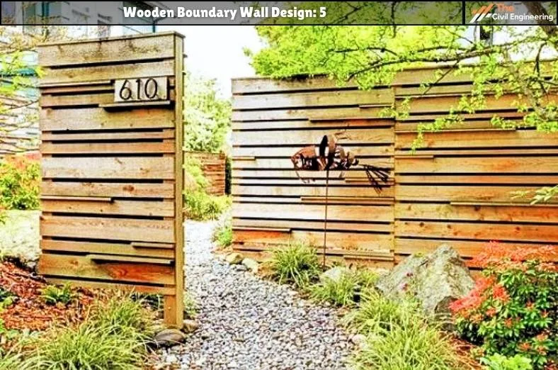 Wooden Boundary Wall 