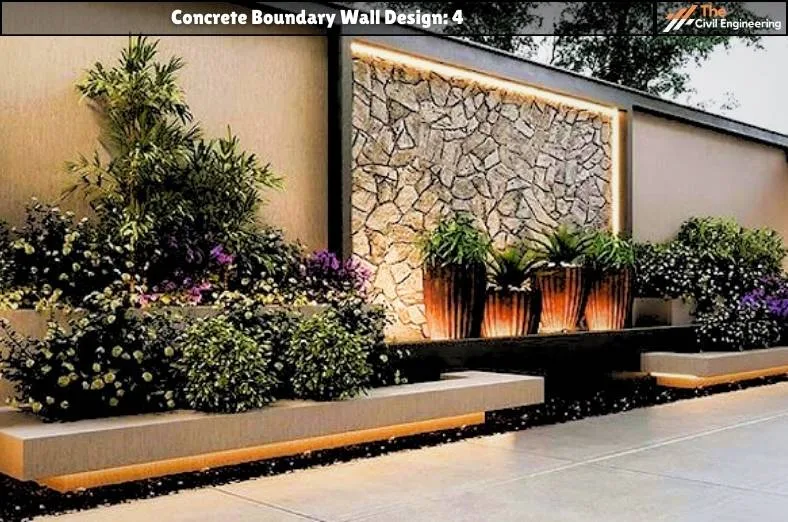Concrete Boundary Wall: 10 Stunning Designs, Key Details, and Standard Sizes