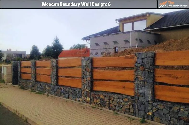Wooden Boundary Wall