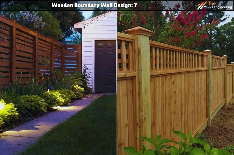 Wooden Boundary Wall