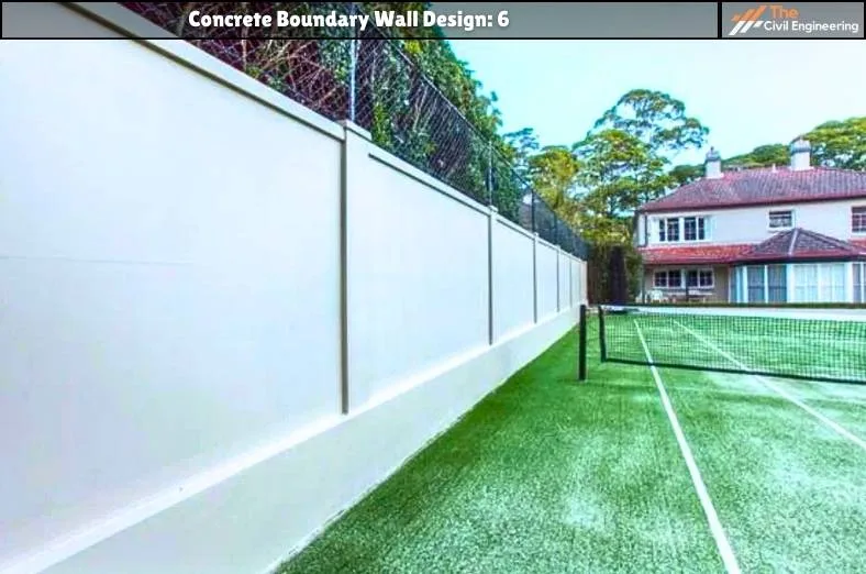 Concrete Boundary Wall: 10 Stunning Designs, Key Details, and Standard Sizes