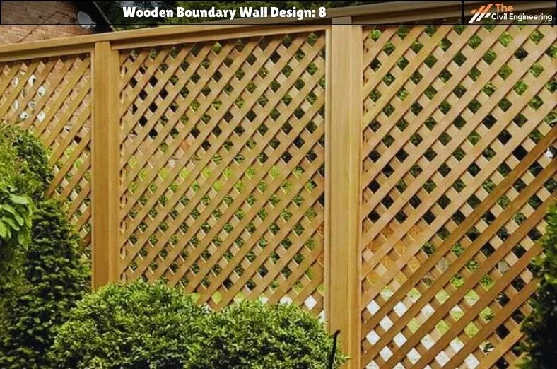 Wooden Boundary Wall