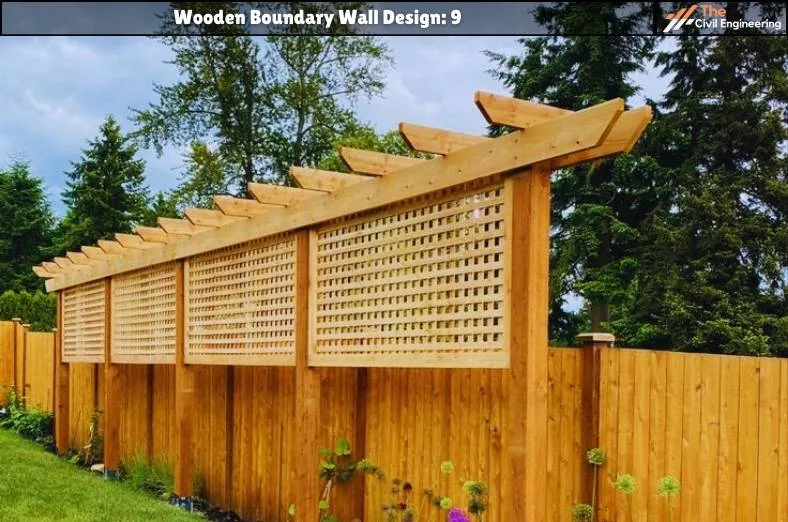 Wooden Boundary Wall