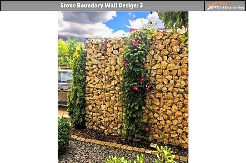 Stone Boundary Wall: 15 Stunning Designs, Key Details, and Standard Sizes