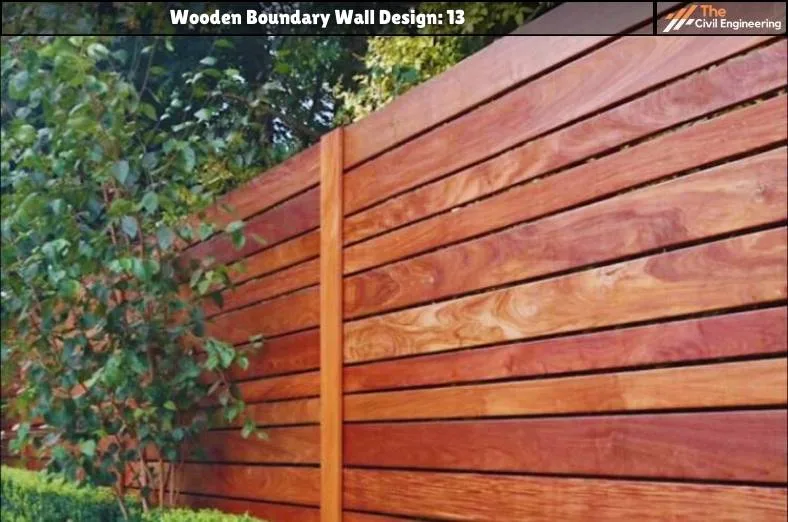 Wooden Boundary Wall