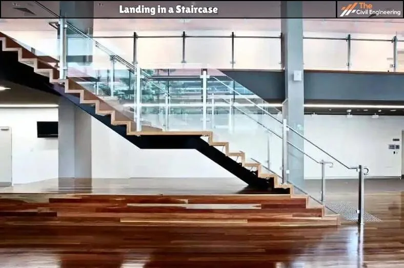 Landing in a Staircase