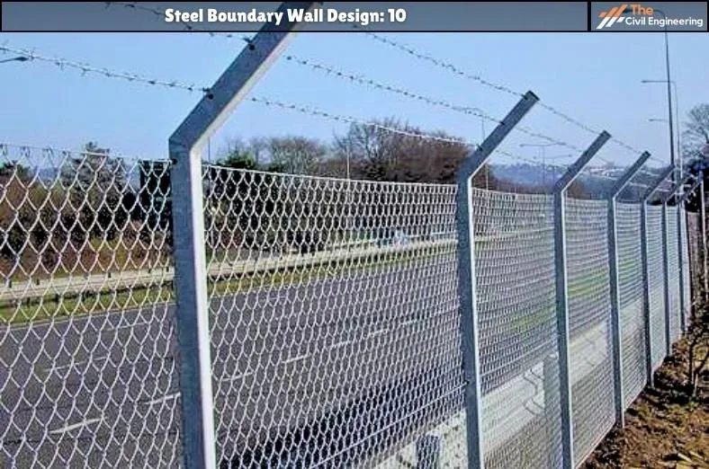 Steel Boundary Wall: 10 Stunning Designs, Key Details, and Standard Sizes