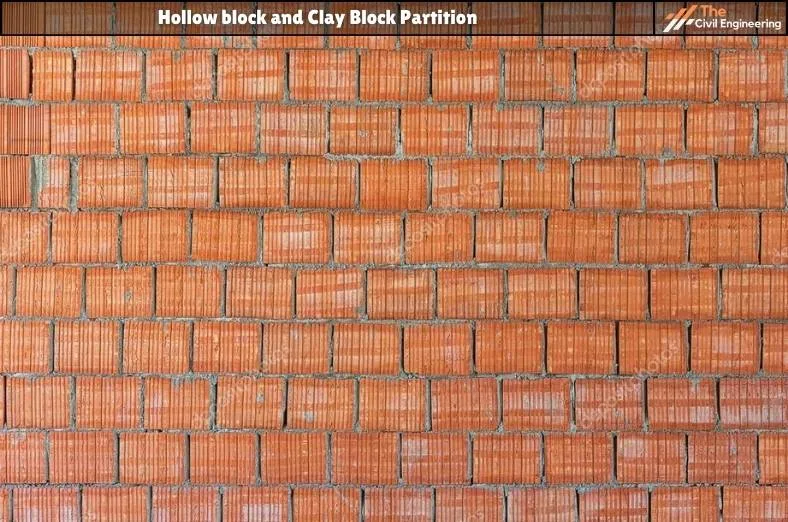Hollow block and Clay Block Partition