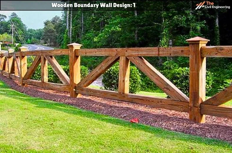 Wooden Boundary Wall
