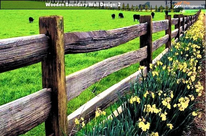 Wooden Boundary Wall