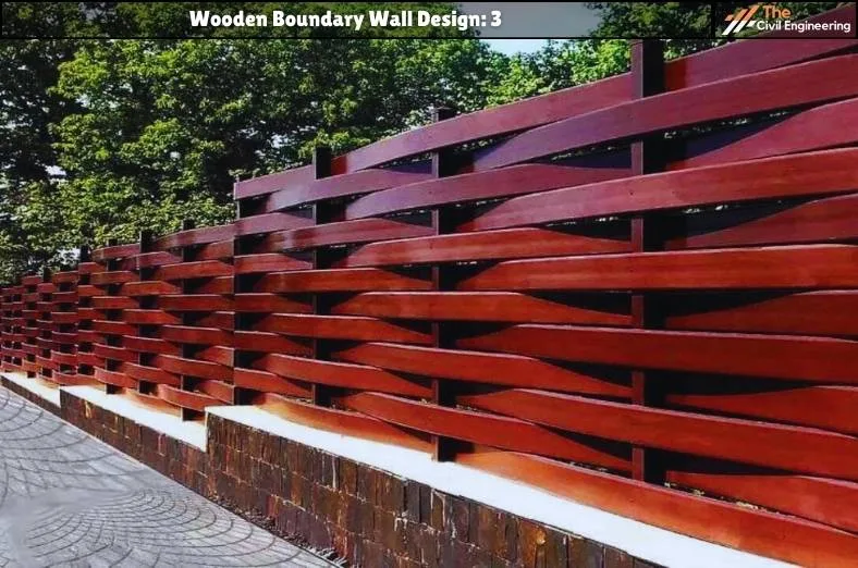 Wooden Boundary Wall