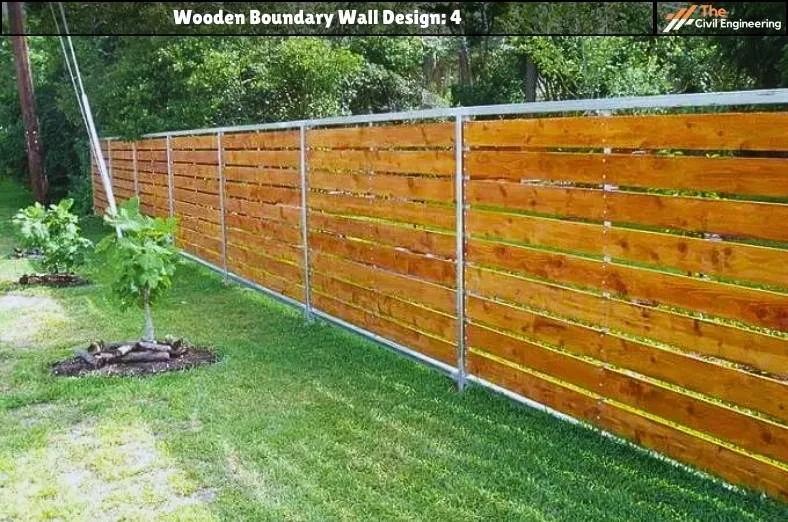 Wooden Boundary Wall